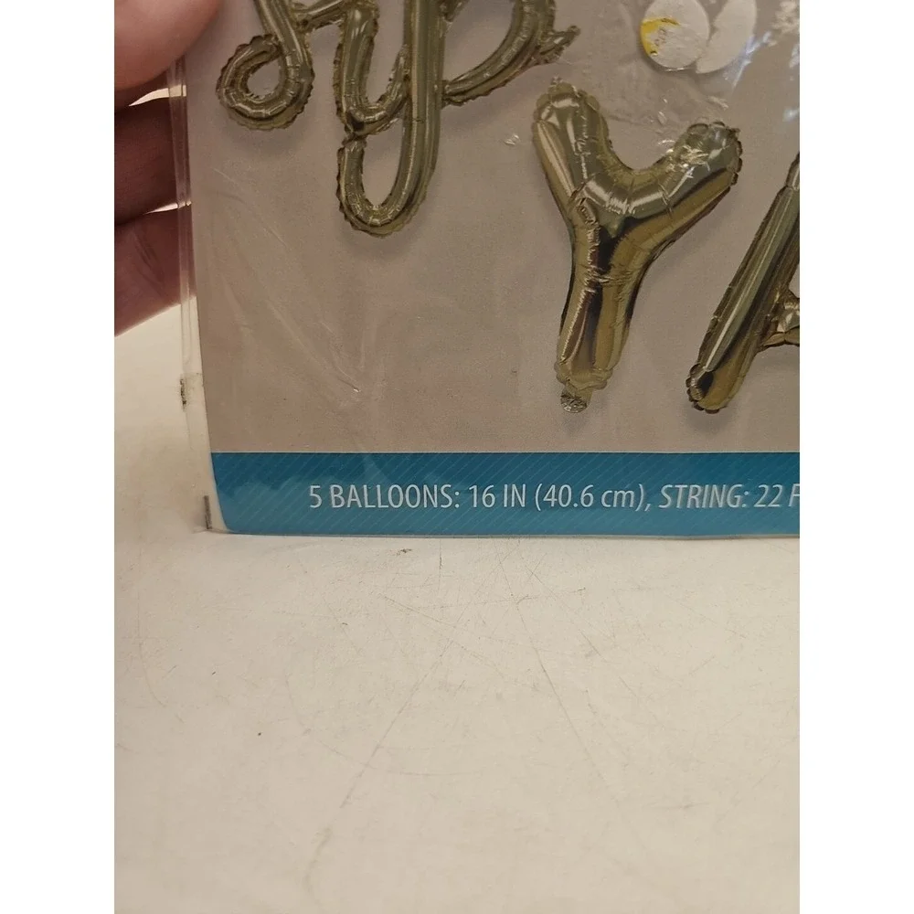 Way To Celebrate Sip Sip Yay Mylar Balloon‎ Banner Gold Happy New Year Lot Of 11